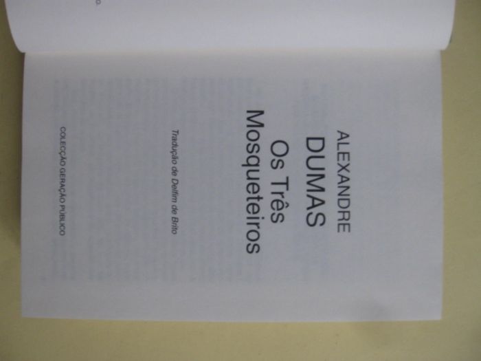 Os Três Mosqueteiros de Alexandre Dumas