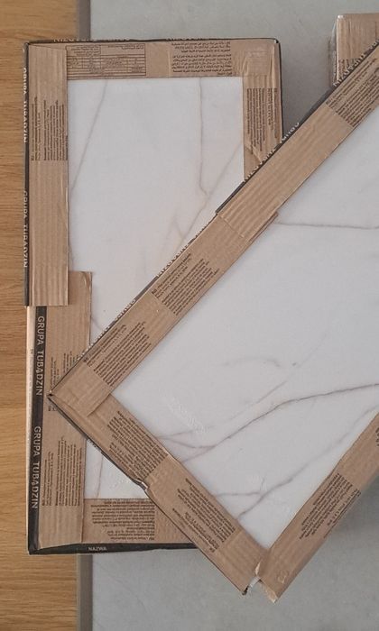 Płytki ceramiczne glazura Floris white Tubądzin (30,8cm × 60,8cm)