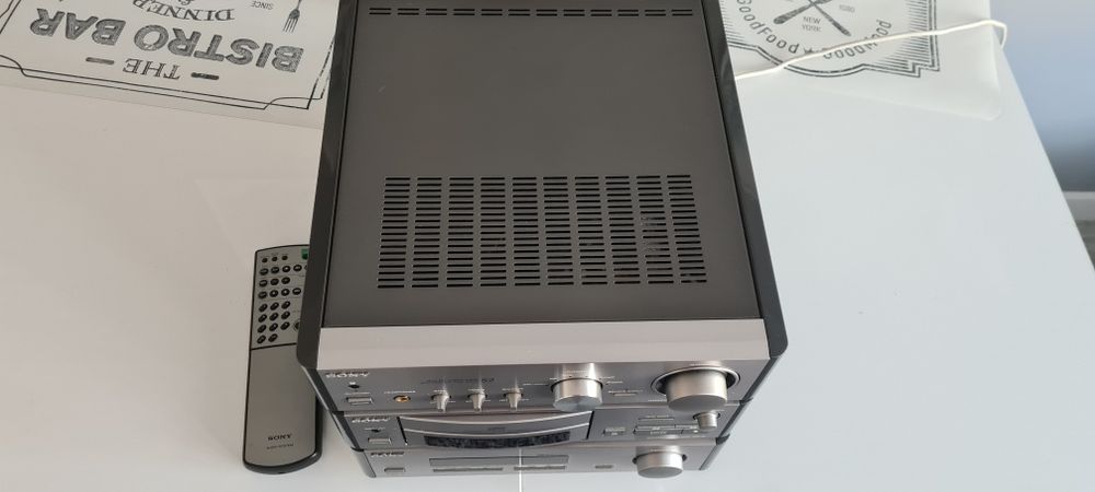 Wieża Sony TA S2, CD, Tuner, boczki piano grey