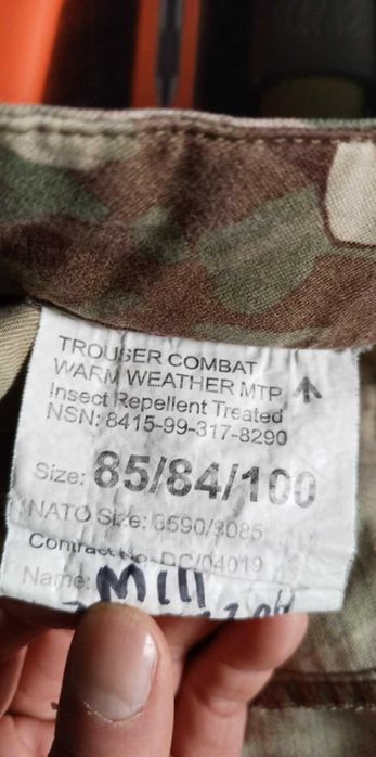 Spodnie 85/84/100 +bluza 170/88 MTP Warm Weather
