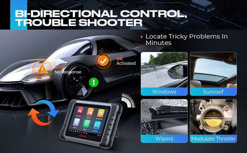 Máq. Diagnostico Auto Autel MP808S em Portugues