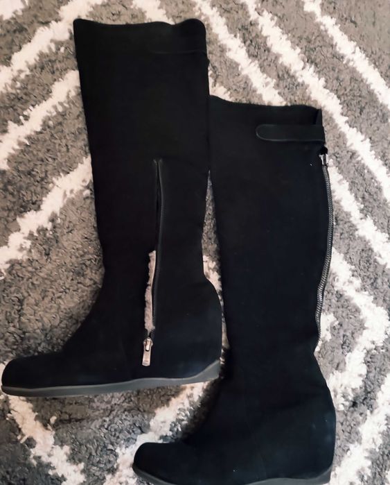 Сапоги зима замша