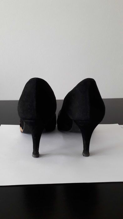 Sapatos em Camurça com apontamento tigrado