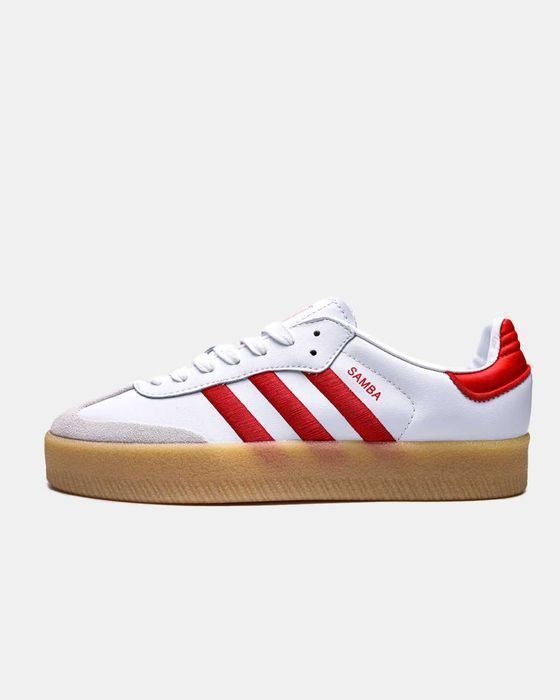 Кросівки Adidas Samba XLG White/Red premium | Кроссовки Адидас жіночі