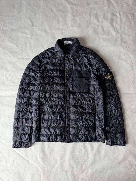 Stone Island Garment Dyed Micro Yarn Down Jacket Puffer микропуховик