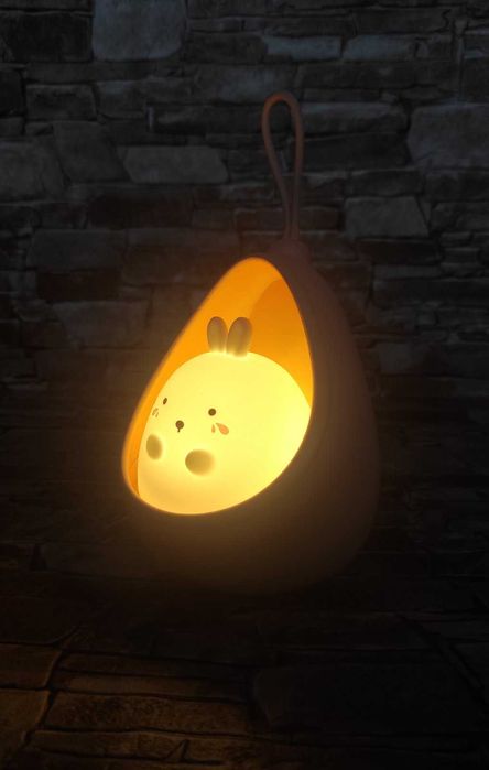 Дитячий настінний нічник з датчиком руху Зайченя