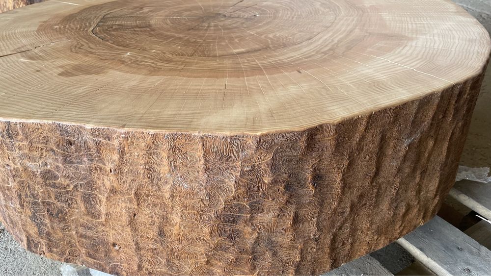 Plaster, monolit blat jesionowy na stól, ławe itp