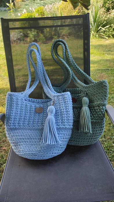 Torebki ze sznurka  handmade