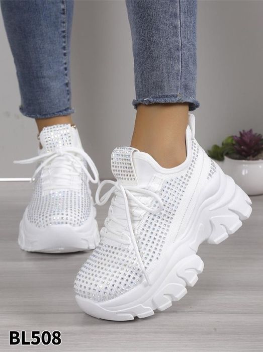 2 KOLORY 36 37 38 sneakersy 39 40 41 adidasy z cyrkoniami cyrkonie