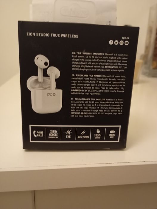 Fones sem fio SPC Zion Studio NOVO