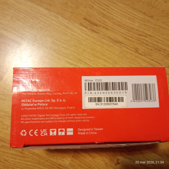 Mio MiVue C312 64GB  kamera, wideorejestrator samochodowy zestaw.
