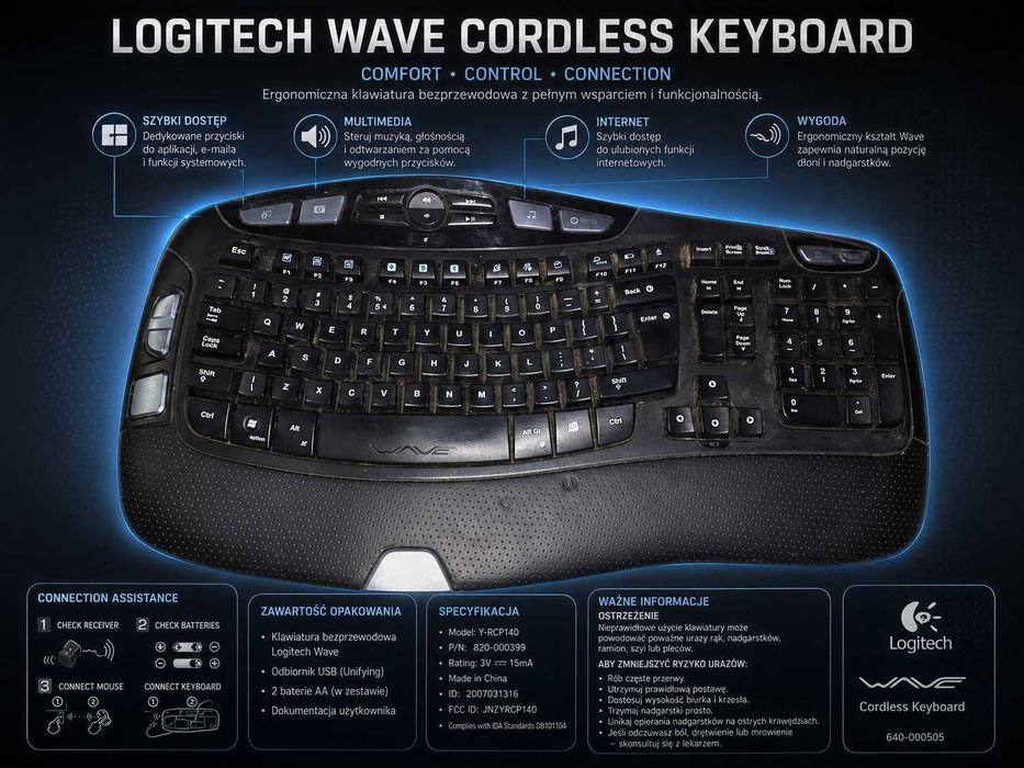 Logitech Wave Cordless Keyboard