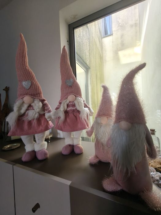 Gnomos cor de rosa 6 unidades