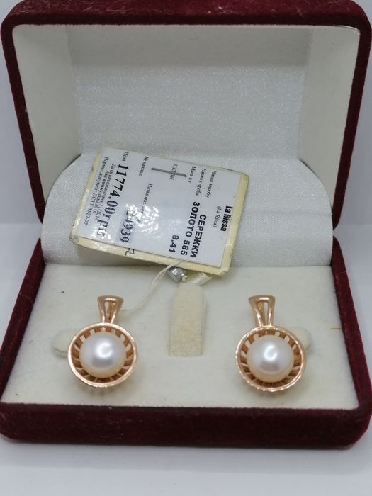 золотые  сережки