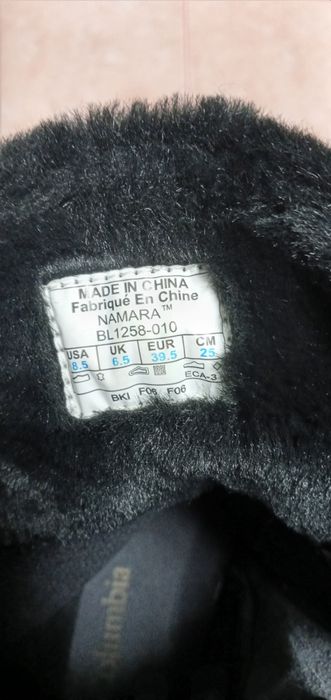 Чоботи жіночі Columbia Namara сапоги женские 39.5р. 25см.