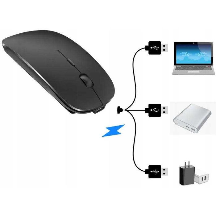 BEZPRZEWODOWA Mysz do laptopa komputera MACBOOK iMac pc tv telewizor