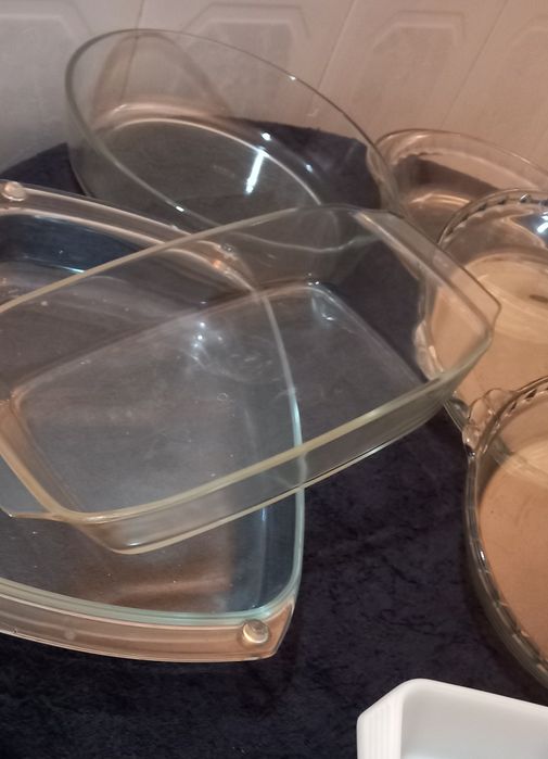Travessas em vidro pirex