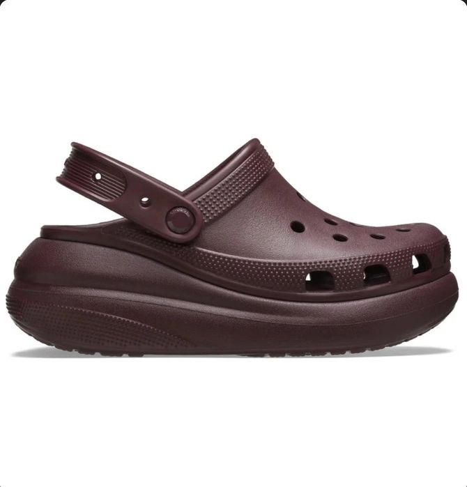 Crocs crush dark cherry latte оригінал крокс платформа