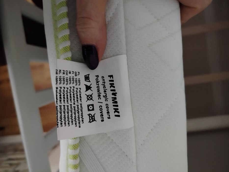 Łóżeczko szare ilea materac pokrowiec