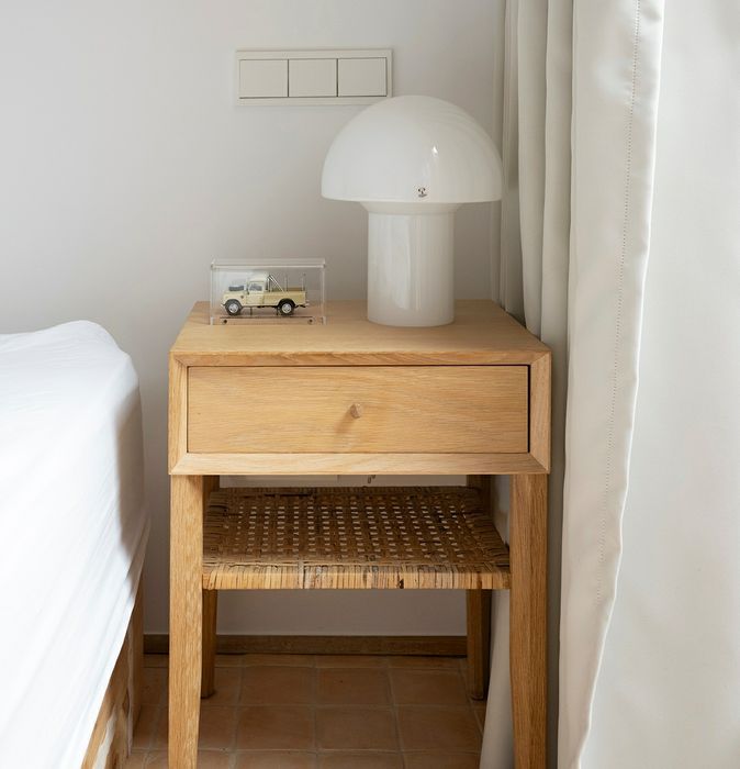 Conjunto de duas mesas de cabeceira em carvalho maciço - La Redoute