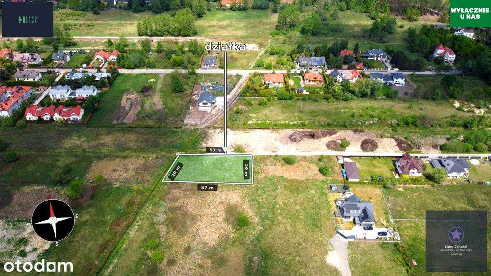 Działka pod dom Ruskowy Bród