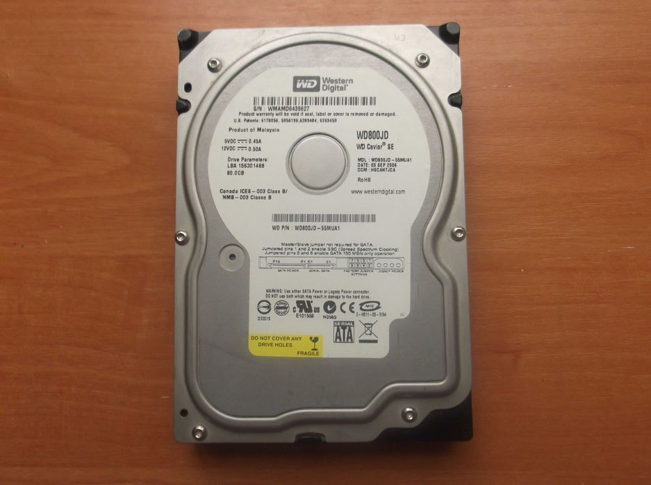 Жёсткий диск 80 Gb Western Digital