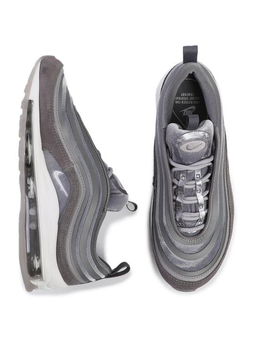 БАРХАТ NIKE AIR MAX (38-38.5) 24.5-25см кроссовки женские велюр серый