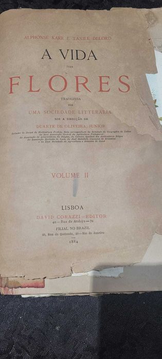 Livro Raro (1884) - A Vida das Flores (Les Fleurs Animées) - Volume II