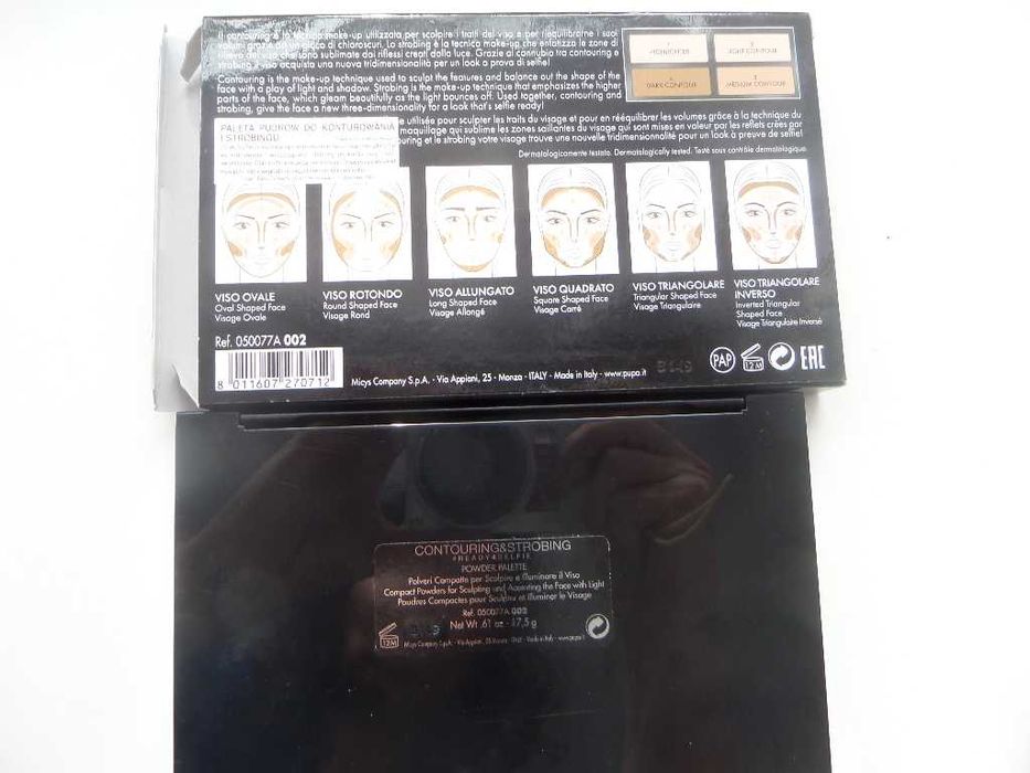 Pupa Paleta Contouring & Strobing do konturowania 002