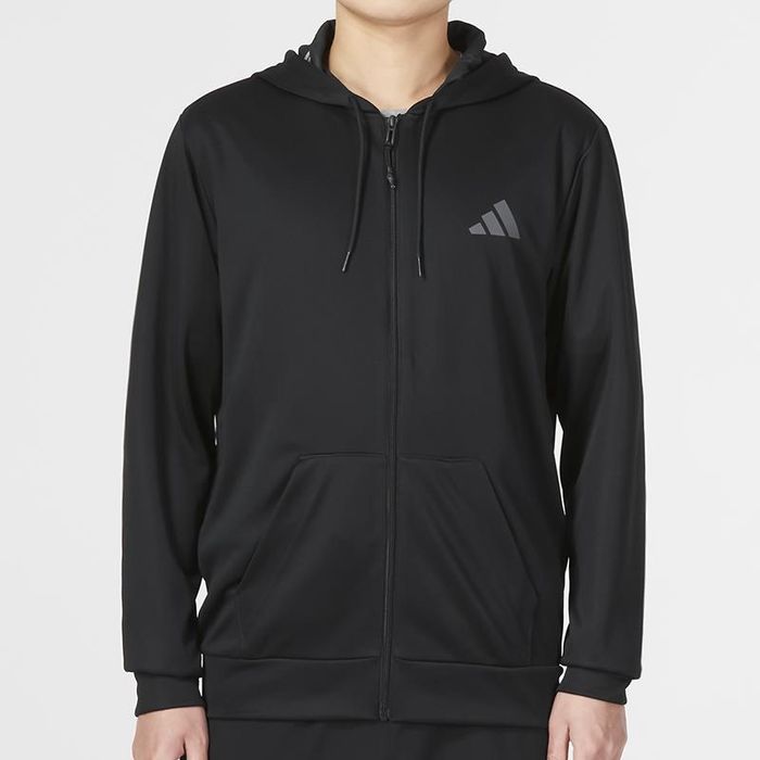 ADIDAS (M-L) Train Essentials Seasonal Full-Zip зип кофта худи для тре