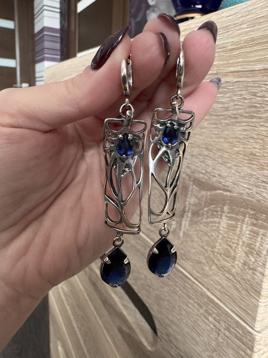 Сережки срібні 925 проба, серьги серебро,  срібло