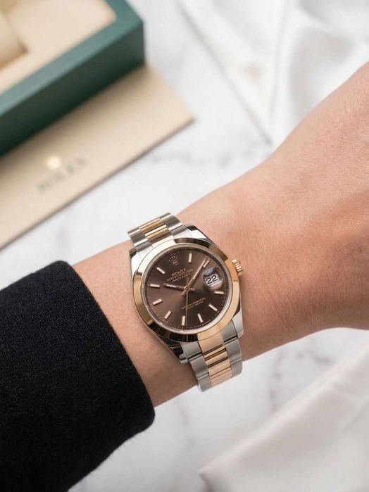 Zegarek Rolex Lady Datejust 28mm czekoladowa tarcza