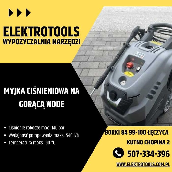 Myjka na gorącą wodę, spalinowa 280 bar  Wynajem WYPOZYCZENIE