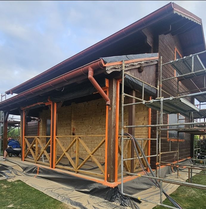 Piaskowanie sodowanie drewna Impregnacja Malowanie