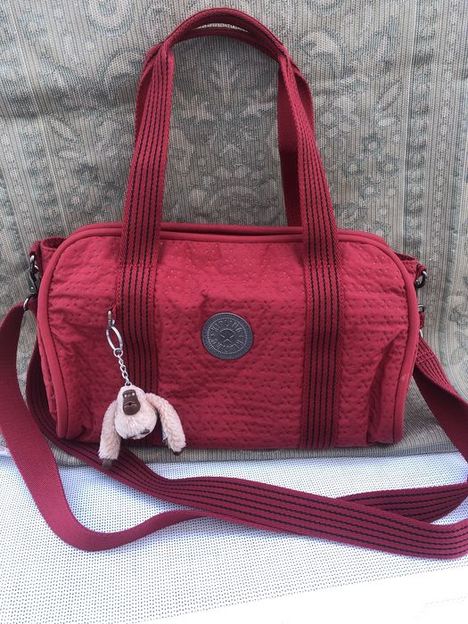 Сумка Kipling з мавпою червона жіноча