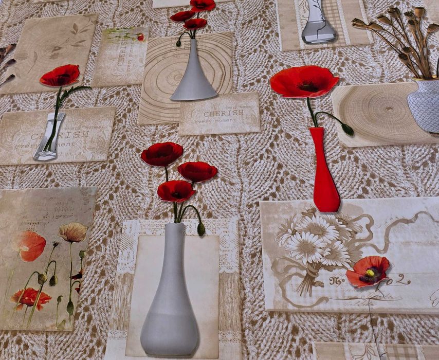 OBRUS CERATA OBRUSY obrus ogrodowy PCV do kuchni do ogrodu 140X150