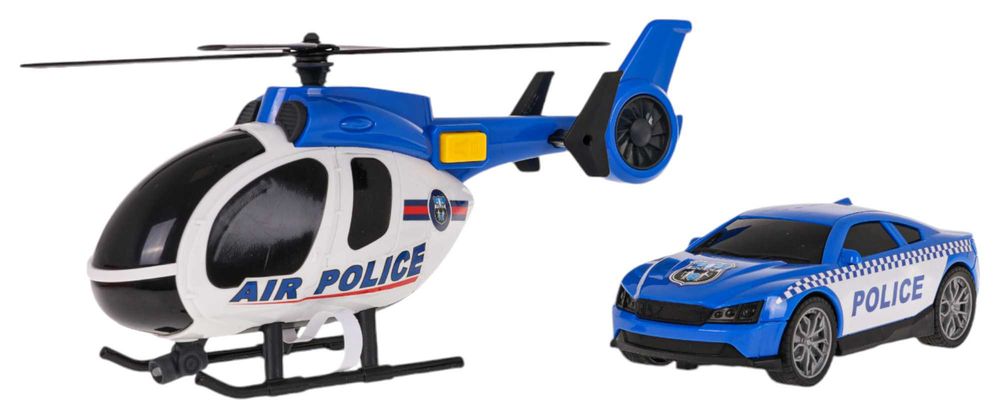 Zestaw Helikopter + Autko Policja ZAU.666-73P
