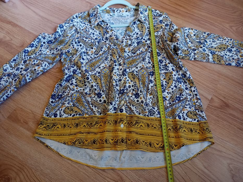 Top Paisley koszula boho zara z nadrukiem 38