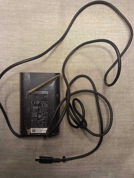 Блок живлення зарядне до ноутбука DELL 20v3.25a 15v3a 5v3a (Type C)