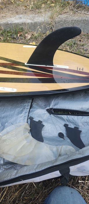 Kit completo prancha de SUP 11" (330cm) fibra Creed, óptimo estado.
