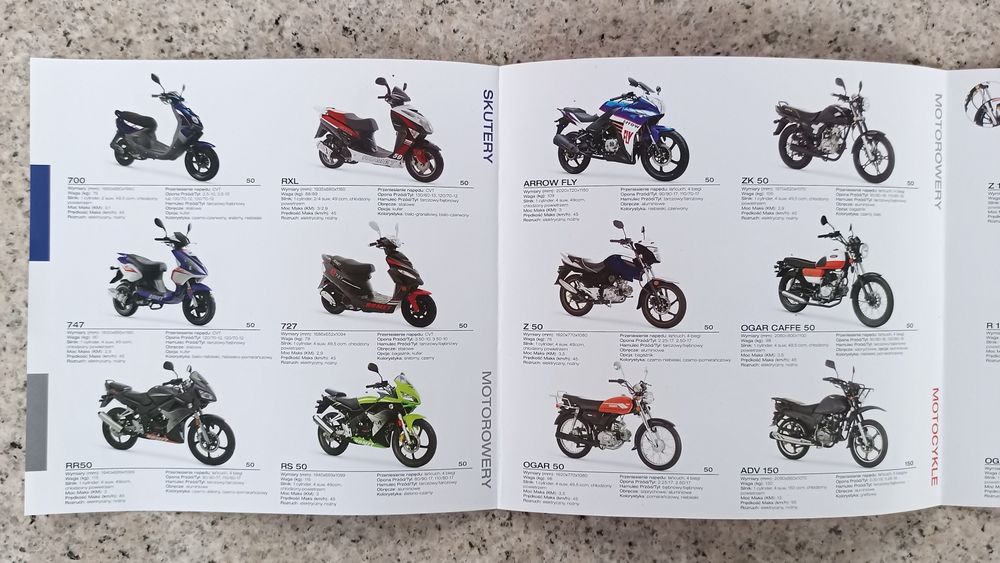 ROMET Paleta modeli 2014 Prospekty Ulotki