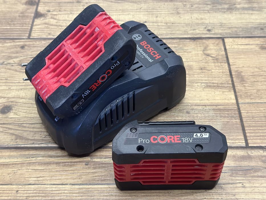 2x Bateria, akumulator 4AH ProCore 2022r. | ładowarka GAL 1880CV BOSCH