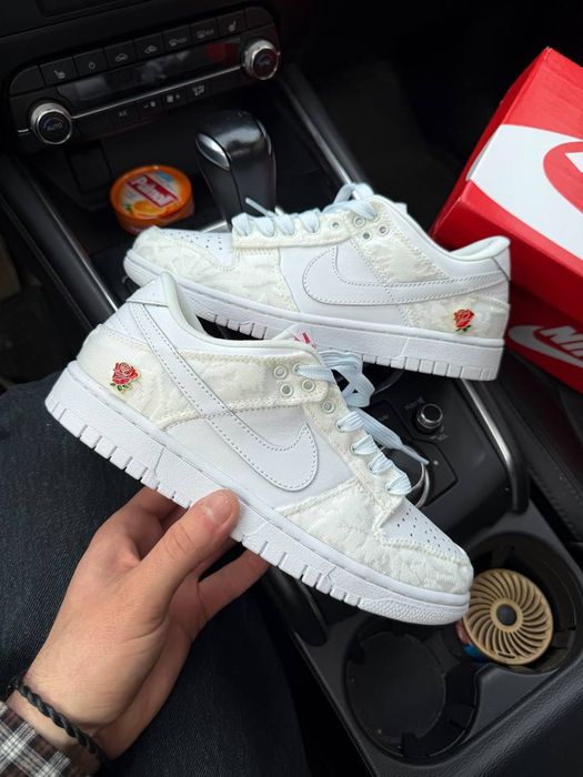 ТОП ПРОДАЖ! Nike Dunk Give Her Flowers 36 37 38 39 40 41 найк данк гів флауіерз молочні