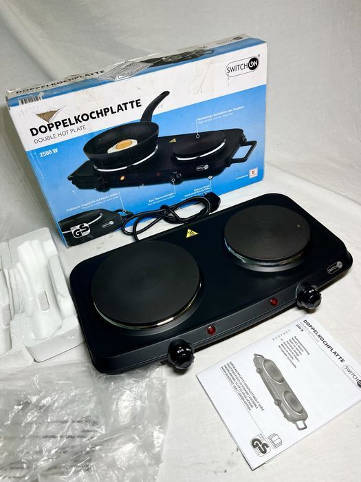 Настольная электрическая плита! Двойная Swich On 2500Вт из Германии!
