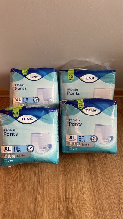 Pieluchomajtki TENA XL 48szt PLUS