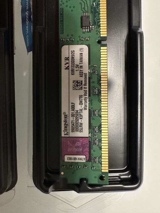 Pamięć RAM Kingston DDR3 2×2 GB 1333 MHz (KVR1333D3N9/2G)