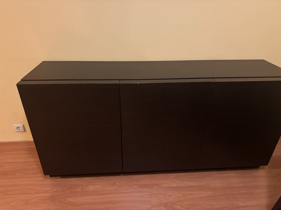 Aparador Castanho Escuro – 1,80 m + 2 Prateleiras
