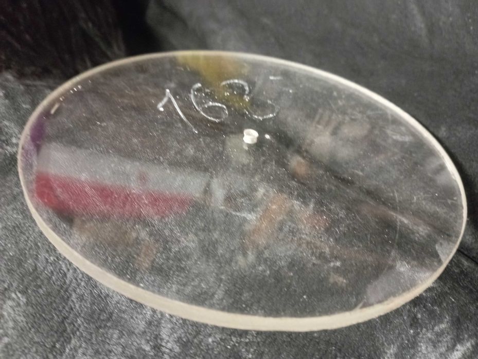 Орг.стекло круглое для климат оборудования