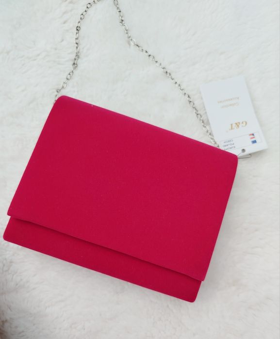 Torebka damska kopertówka zamszowa