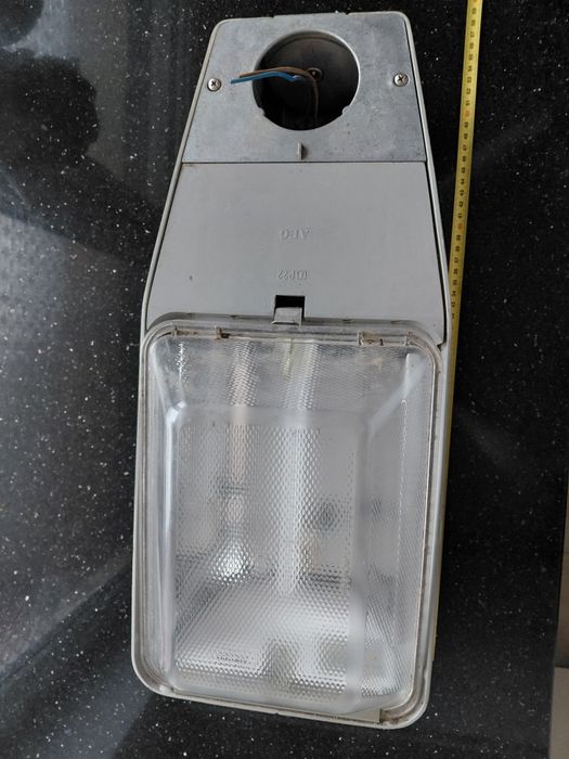 Vintage zabytek lampa uliczna z Holandii AEG